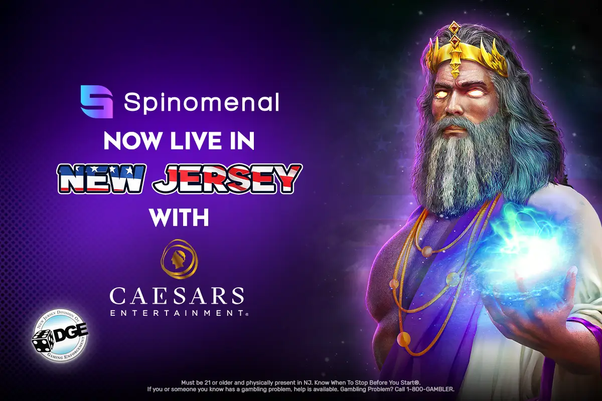Spinomenal Goes Live Across Caesars Entertainment’s Marquee Online Casino Brands in New Jersey