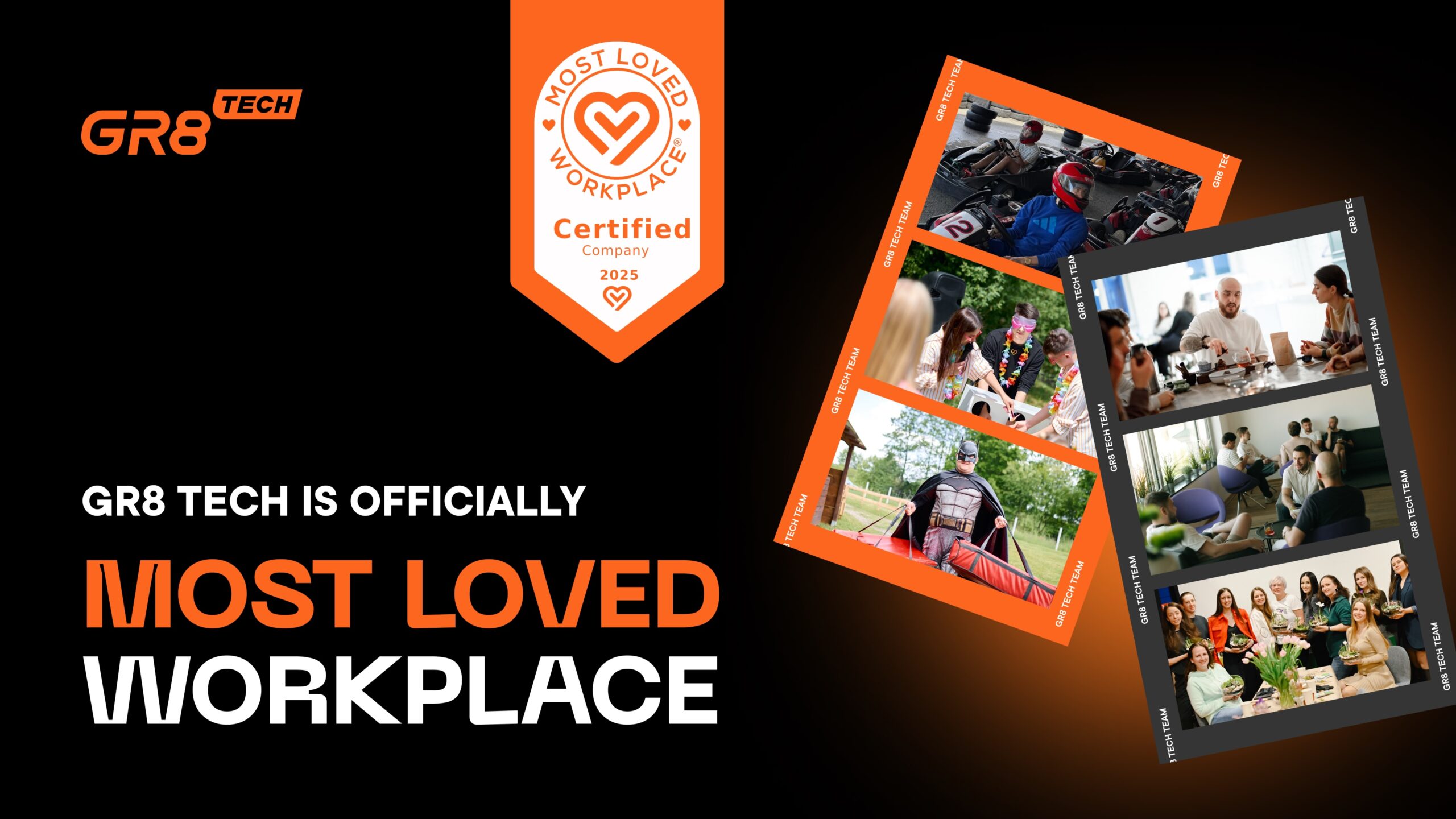 GR8 Tech Named 'Most Loved Workspace' — and It’s All Because of the People
