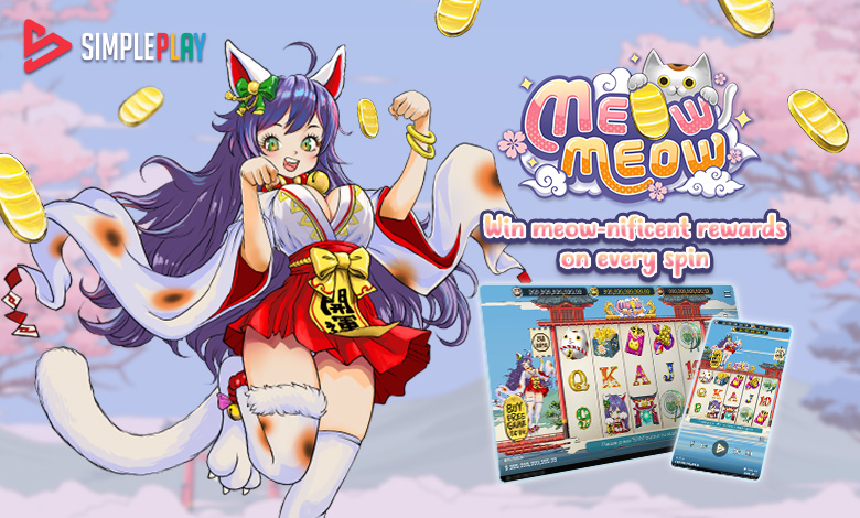 SimplePlay has launched a new Slot Game: “Meow Meow”