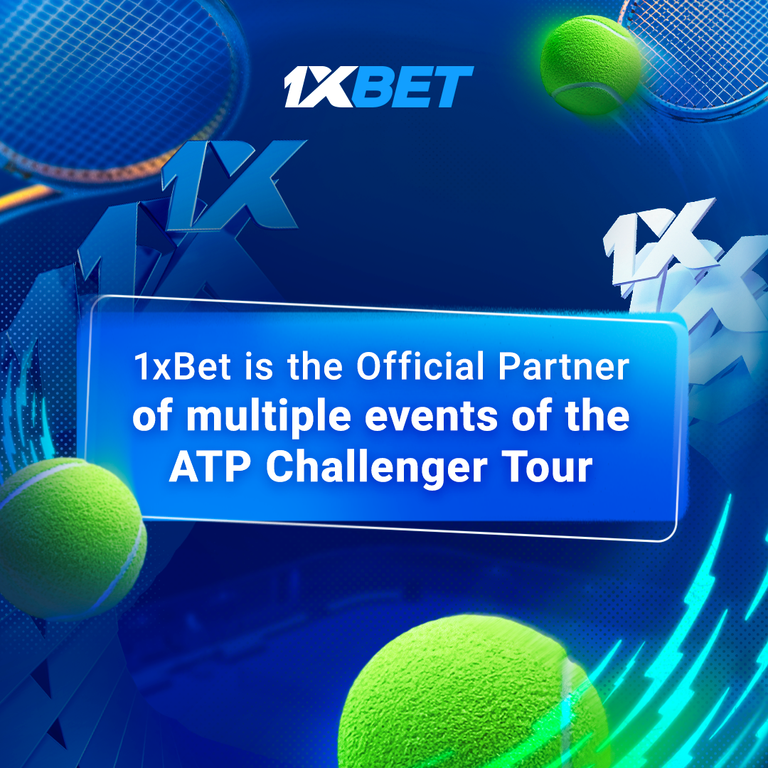 1xBet becomes the Official Betting Partner of the ATP Challenger Tour tennis tournament series