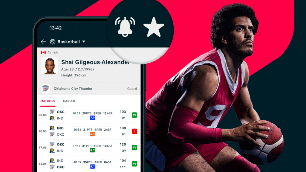 Flashscore expands Follow Player feature to basketball and ice hockey NBA and NHL stars
