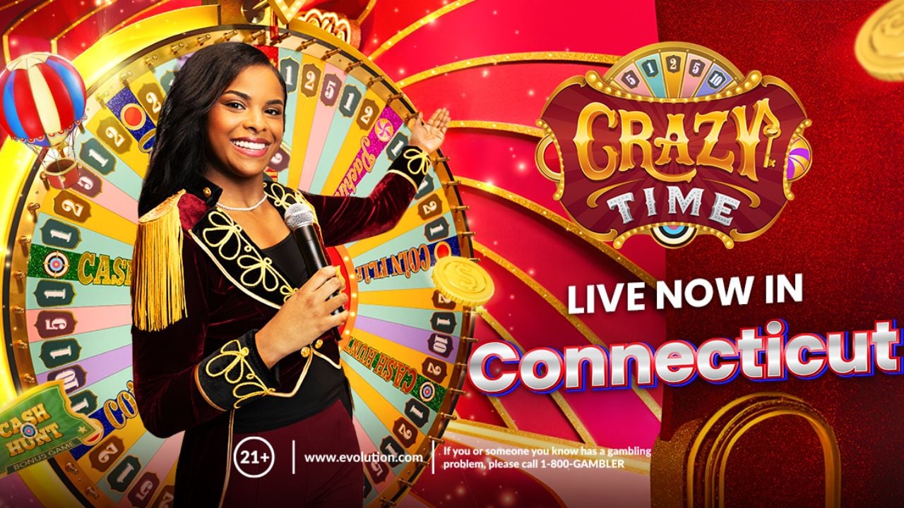 Evolution Launches Crazy Time in Connecticut